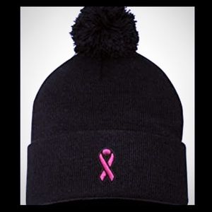 breast cancer beanie